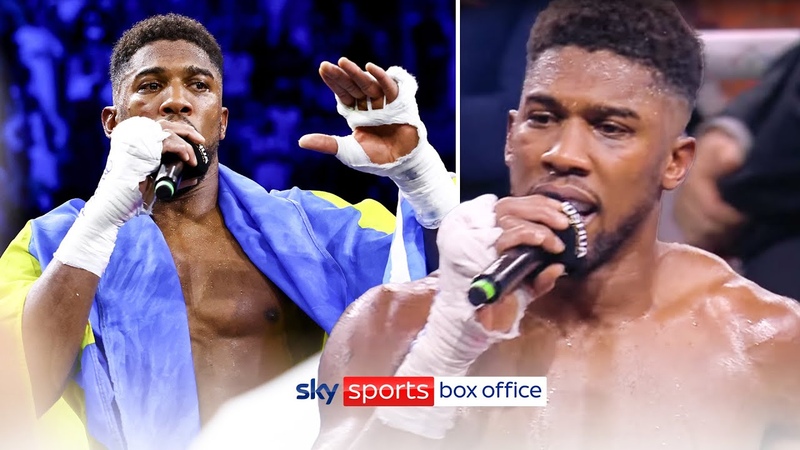 Anthony Joshua makes passionate speech vents frustrations after Usyk