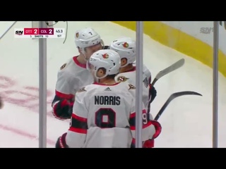 Artyom Zub scores his first of the season vs Avalanche (22 nov 2021)