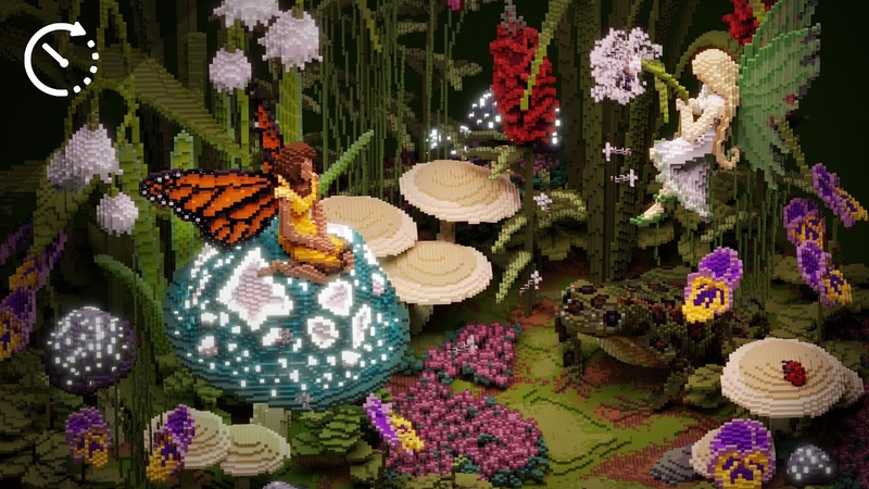 Minecraft Timelapse, Fairy Forest Mega