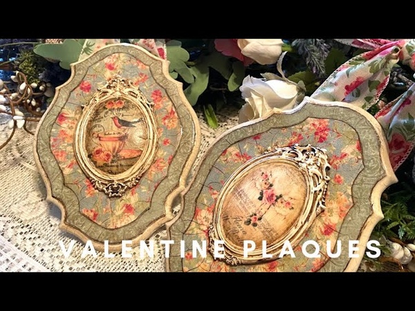 Valentine Plaques With Vintage