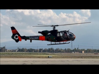 Heli_Gazelle #3 Military Gazelle Helicopter SA342M TX to SoCal Trip w/ Start Up Procedure & Flight