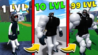 ЭВОЛЮЦИЯ МЕГА НУБА НИНДЗЯ КАЧКА ▶ В Симулятор качка Mega Noob Simulator Roblox