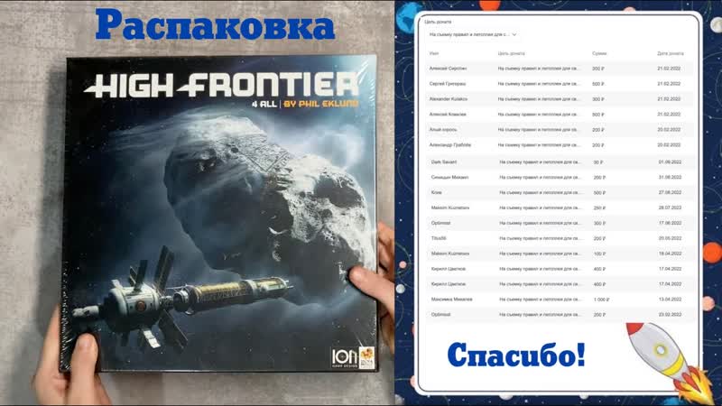 High Frontier 4 All распаковка и о возможном выходе игры Дальние