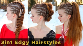 3in1 Edgy Hairstyles with Side Cornrows | Hairstyles for Long Hair