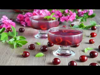 ВКУСНЮЩИЙ ДЕСЕРТ  Желе из вишни  БЕЗ ВРЕДА ДЛЯ ФИГУРЫ