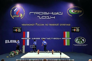 Женщины в/к до 63 кг.Чемпионат России по тяжелой атлетике 2014 в Грозном