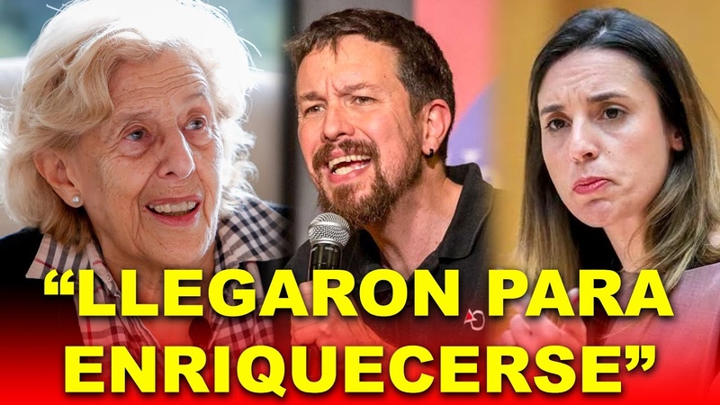 Carmena HUNDE a Pablo Iglesias e Irene Montero: Llegaron para