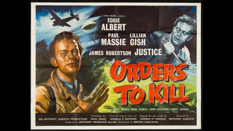 Orders To Kill (1958) 1080p Eddie Albert, Paul Massie, Lillian Gish, James Robertson
