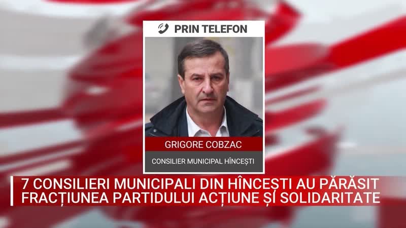 7 CONSILIERI MUNICIPALI DIN HÎ NCEȘ TI AU PĂ RĂ SIT FRACȚ IUNEA PARTIDULUI ACȚ IUNE Ș I
