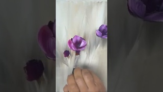 How to paint Flowers,.               Wie malt man Blumen...