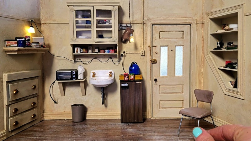 handmade Spider Mans apartment 1, 12 miniature