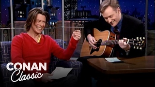 David Bowie Performs A Song Written By Conan | Late Night with Conan OBrien