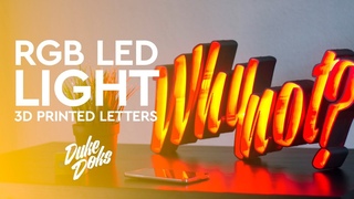 3D Printed LED Marquee Letters / Anet A6 / Letras LED impresas en 3D