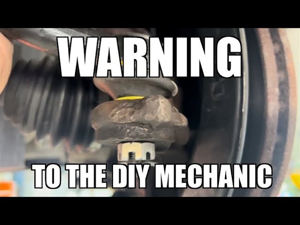 Warning to the DIY mechanics, what you don t know CAN hurt