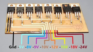 How to make a multi-output voltage regulator power supply