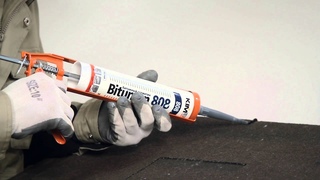 Герметик битумный KIM TEC Bitumen 808 310 мл чёрный