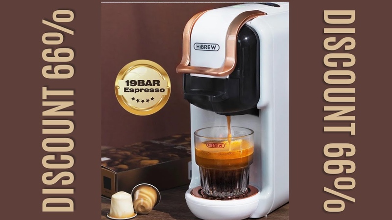 Hi BREW Multiple Capsule Coffee Machine, Hot, Cold Dolce Gusto Milk Nespresso Capsule ESE Pod