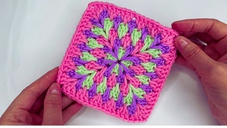 How to make granny spike square crochet for beginners