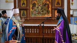 Слова митр. Арсения и архиеп. Андрея после молебна Божией Матери в Святых Горах  г.