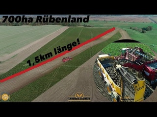 700ha Rbenland! & 1,5km lnge Agrarservise Rgen Zuckerrbe satt Glle: Vredo Rben berladeaufbau