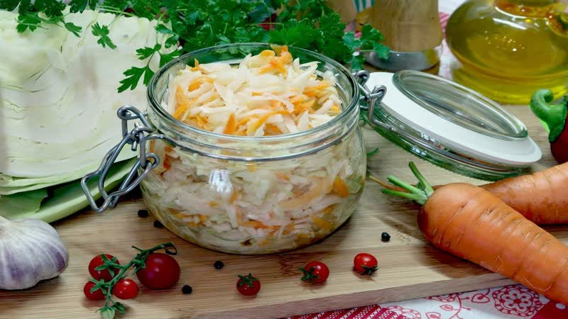 Очень вкусная маринованная капуста быстрого