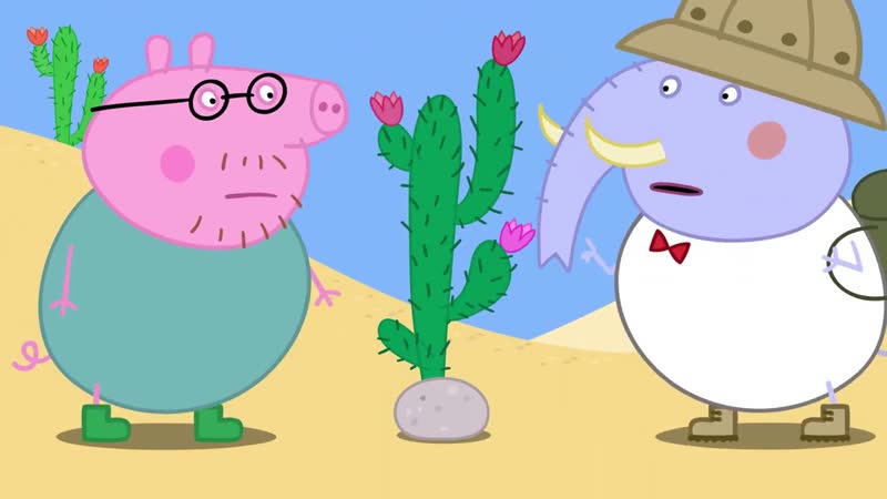 Daddy Pig Flies a Plane Over The Desert Peppa Pig Official