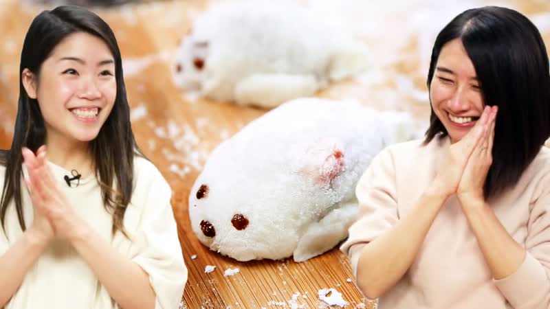 I Try Making Cute Seal Mochi For Rie