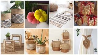 أفكار ✨ابدعي في بيتك, بقطعة قماش,خيوط, ومسدس الشمع #craft #diy #deco #ideas #home#منظمات#handmade