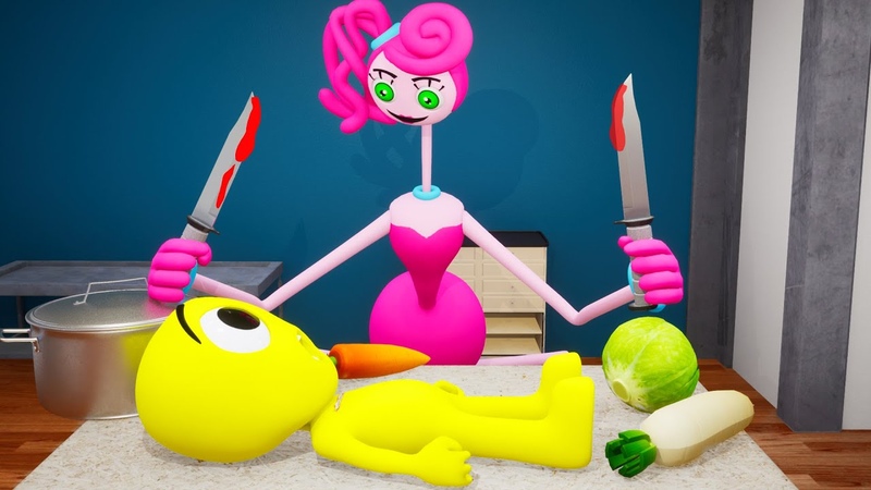 MOMMY LONG LEGS HAVE BIG SECRET x PLAYER, Cartoon 3 D