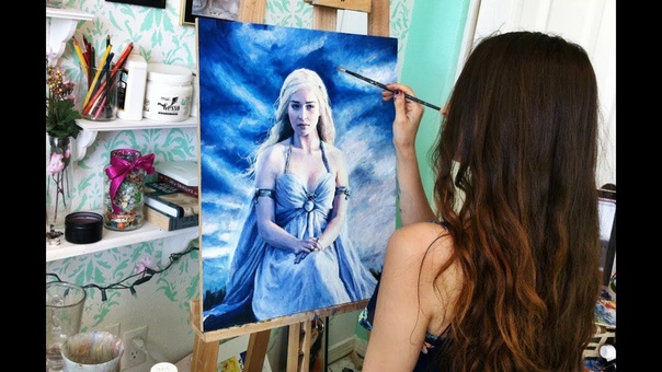 Game of Thrones: Girl Paints Khaleesi timelapsed