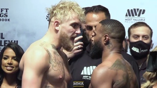 Jake Paul, Tyron Woodley Have Fiery Final Staredown: 'I'm Fing Him Up!' | Paul vs. Woodley 2