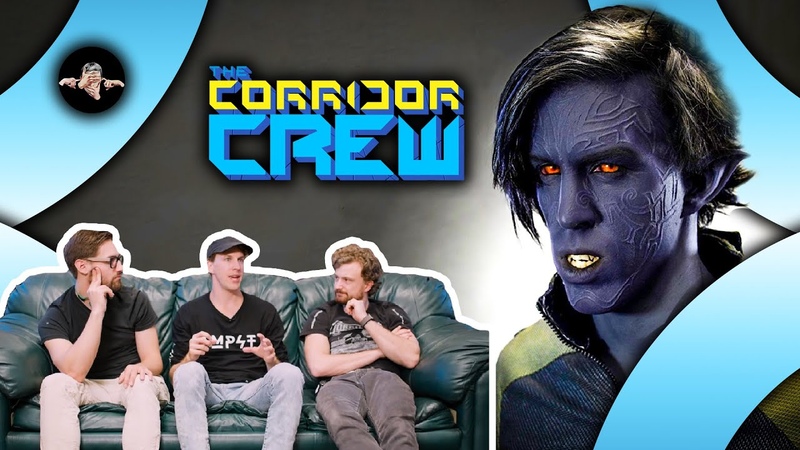 Реакция на каскадерские трюки (с дублером Nightcrawler из Люди