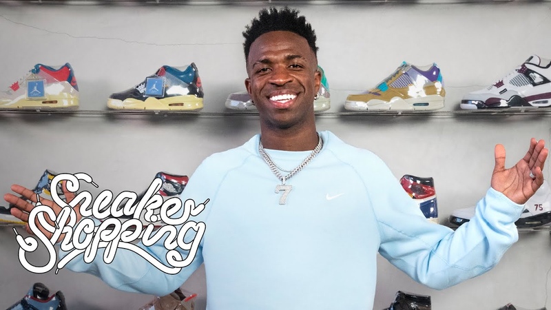 Real Madrids Vini Jr. Goes Sneaker Shopping With