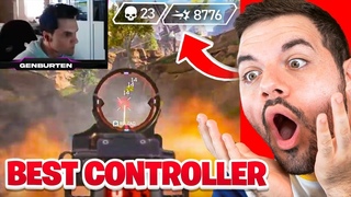 Reacting to Genburten THE BEST CONTROLLER PLAYER EVER in Apex Legends!