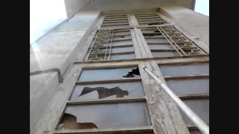 Window pane broken the ISI on 26 April