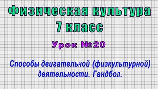 Физическая культура 7 класс (Урок№20 - Способы двигательной (физкультурной) деятельности. Гандбол.)