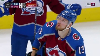 Valeri Nichushkin scores goal against Elvis Merzlikins /