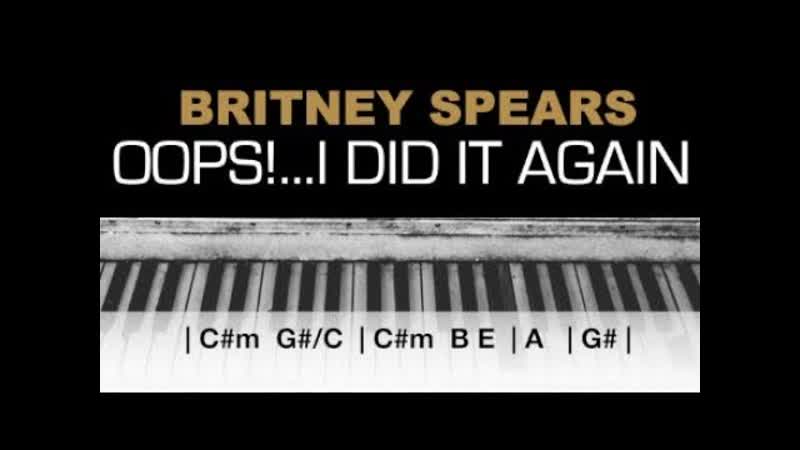 Britney Spears Oops I Did It Again Karaoke Chords Acoustic Piano Cover Instrumental