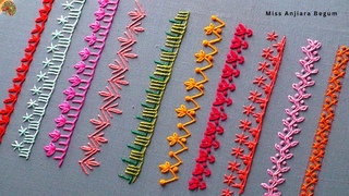 Basic knitting stitches,  Basic Stitched Border Design,   ,