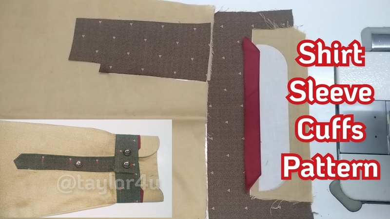 Latest Shirt Sleeve Cuff design, How to shirt cuffs placket pattern stitching,