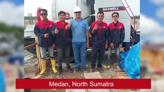 Daswell Concrete Mixer Pump in Indonesia