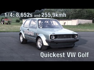 16Vampir VW Golf MK1 1000HP 4Motion new VW Golf world record!