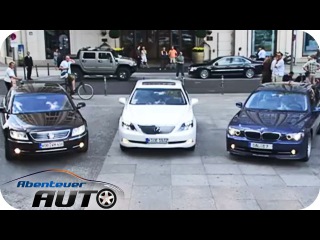 Luxusliner unter der Lupe: Hybrid Lexus vs BMW Alpina B7 vs VW Phaeton Abenteuer