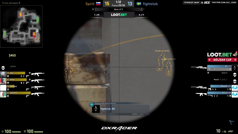 Победа vs Fightclub ( Bet Holiday Cup Game