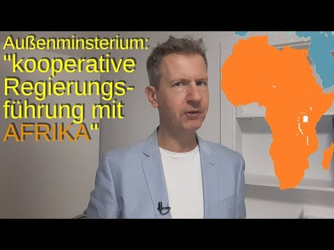 Kooperative Regierungsführung mit Afrika, Außenministerium