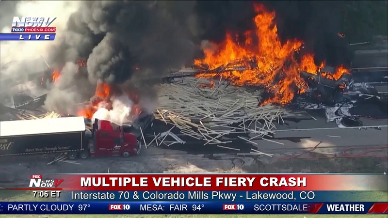 HORRIFIC CRASH SCENE: One Death, Injuries Reported Following Pileup, Fire in Lakewood,