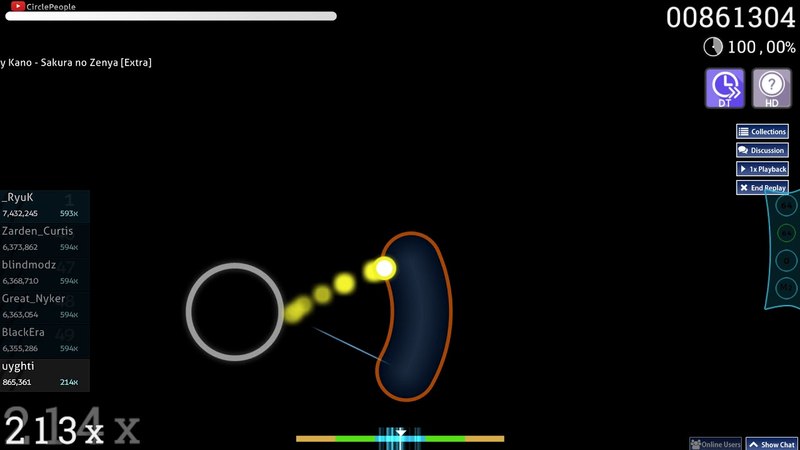 osu , uyghti, Kano Sakura no Zenya Extra + HD, DT FC 606pp,