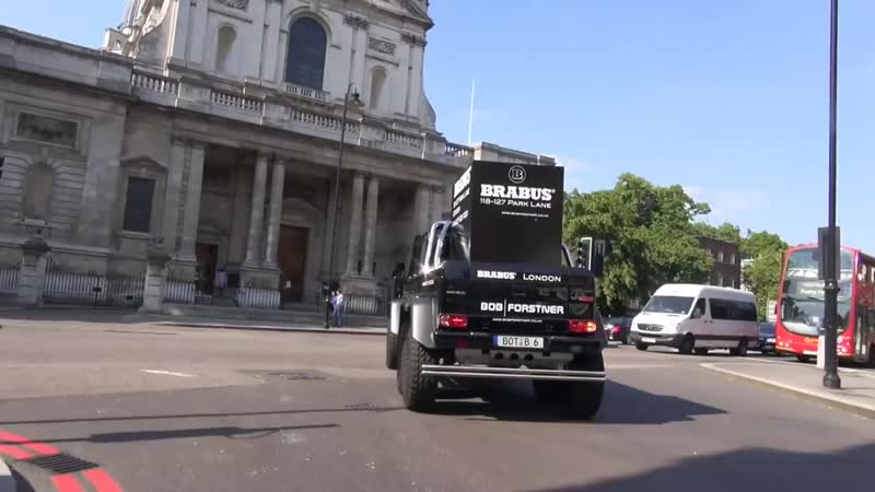 BRABUS 6 X6 G WAGON V SKINNY TYRES 6 WHEELED MONSTER IN