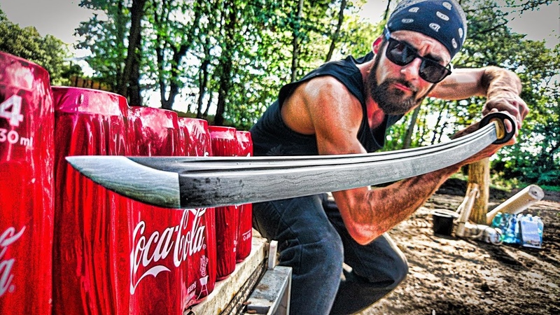 250 DAMASCUS Katana VS EXTREME Challenge ( Will it Survive