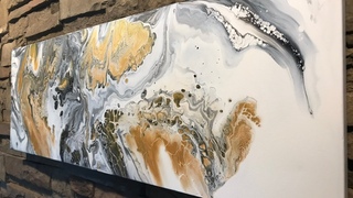 Fluid Painting Extreme Swipe Technique!! Acrylic Pouring Wigglz Art Beginners Welcome!! Please Share